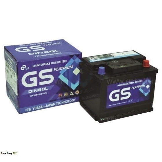 ắc quy gs din60l (12V60AH)62ah